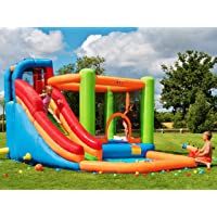 BeBop Canyon Castillo Inflable y Parque Acuático para Niños con Cañón